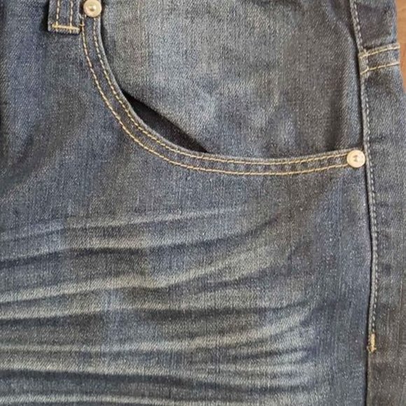 BRAND NEW Rock N Run classic CL9526W dk dark blue slim straight denim jeans pant - Picture 6 of 9